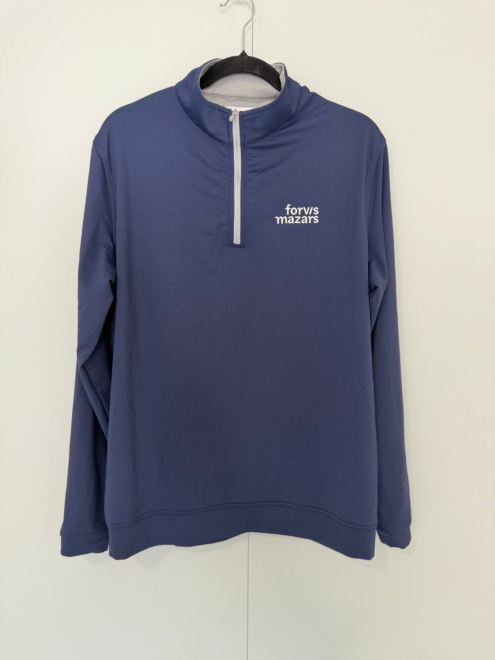PETER MILLAR Men's Perth Performance Quarter-Zip Navy Blue ME0EK40 (logo)